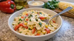 Krémové těstoviny se zeleninou: rychlý oběd z pár surovin