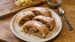 Domácí jablečný kynutý závin: voňavý, měkký a plný šťavnatých jablek