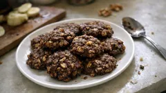 Ovesné sušenky s banánem a kakaem: jednoduché domácí mlsání bez zbytečností