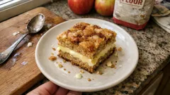 Trik s pudinkem do jablek: koláč na plech, který se krásně krájí