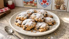Ořechové sušenky s rozinkami: křehké vánoční cukroví, které se vždy povede