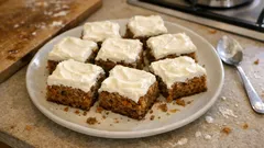 Mrkvové řezy s mascarpone a tvarohem: vláčný plechový dezert, který se vždy povede