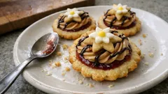 Vánoční lekníny s karamelovým krémem: křehké cukroví, které krásně drží tvar