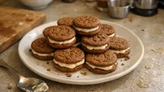 Kávové vánoční cukroví s krémem z bílé čokolády: křehké, voňavé a drží vláčnost