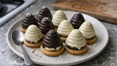 Vosí hnízda s vaječným likérem: nepečené vánoční cukroví, které se vždy povede