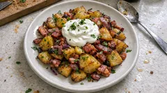 Selské brambory se slaninou z trouby: křupavé na povrchu, měkké uvnitř