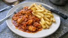 Kuřecí kousky v jemné omáčce s hranolkami: rychlý recept na domácí oběd