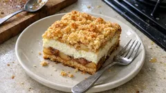 Jablečný koláč s tvarohem: křehké těsto a šťavnatá náplň, co drží tvar