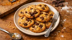 Pomerančové cookies s čokoládou: vláčné uprostřed a voňavé po kůře