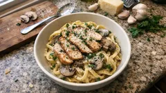 Krémové fettuccine s kuřecím: smetanová omáčka s parmazánem hotová raz dva