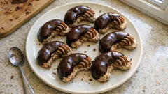 Pařížské rohlíčky s čokoládovou polevou: křehké, plněné krémem a krásně drží tvar