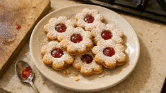 Linecké květiny s marmeládou: křehké vánoční cukroví, které se vždy povede