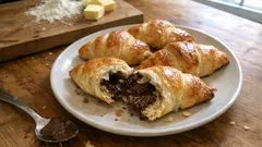 Domácí croissanty s nutellou z kynutého těsta: jednodušší, než se zdá