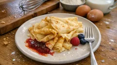 Francouzské palačinky jako z bistra: tenké, pružné a bez hrudek