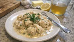 Kuřecí kousky v česnekové omáčce z jedné pánve – krémová večeře za pár minut