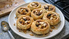 Jablečné rolky z listového těsta: rychlé jako štrúdl, ale na plechu vypadají lépe