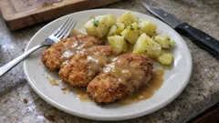 Utopené řízky: díky jogurtu a vývaru zůstávají krásně šťavnaté