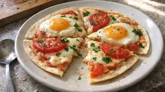 Tortillová pizza na pánvi: rychlá večeře z pár surovin