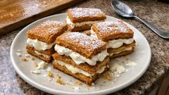 Medová kolečka s vanilkovým krémem a šlehačkou: jemný zákusek, který se rozleží do krásy